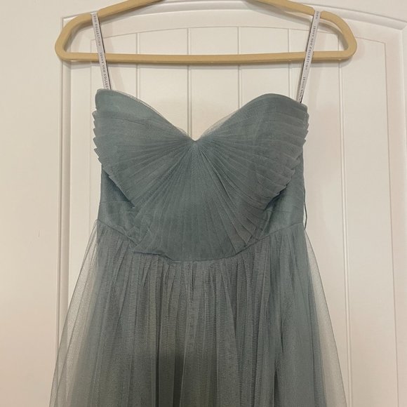 Jenny Yoo BHLDN Bridesmaid Annabelle Convertible Maxi Dress (Ciel Blue) - Picture 2 of 3